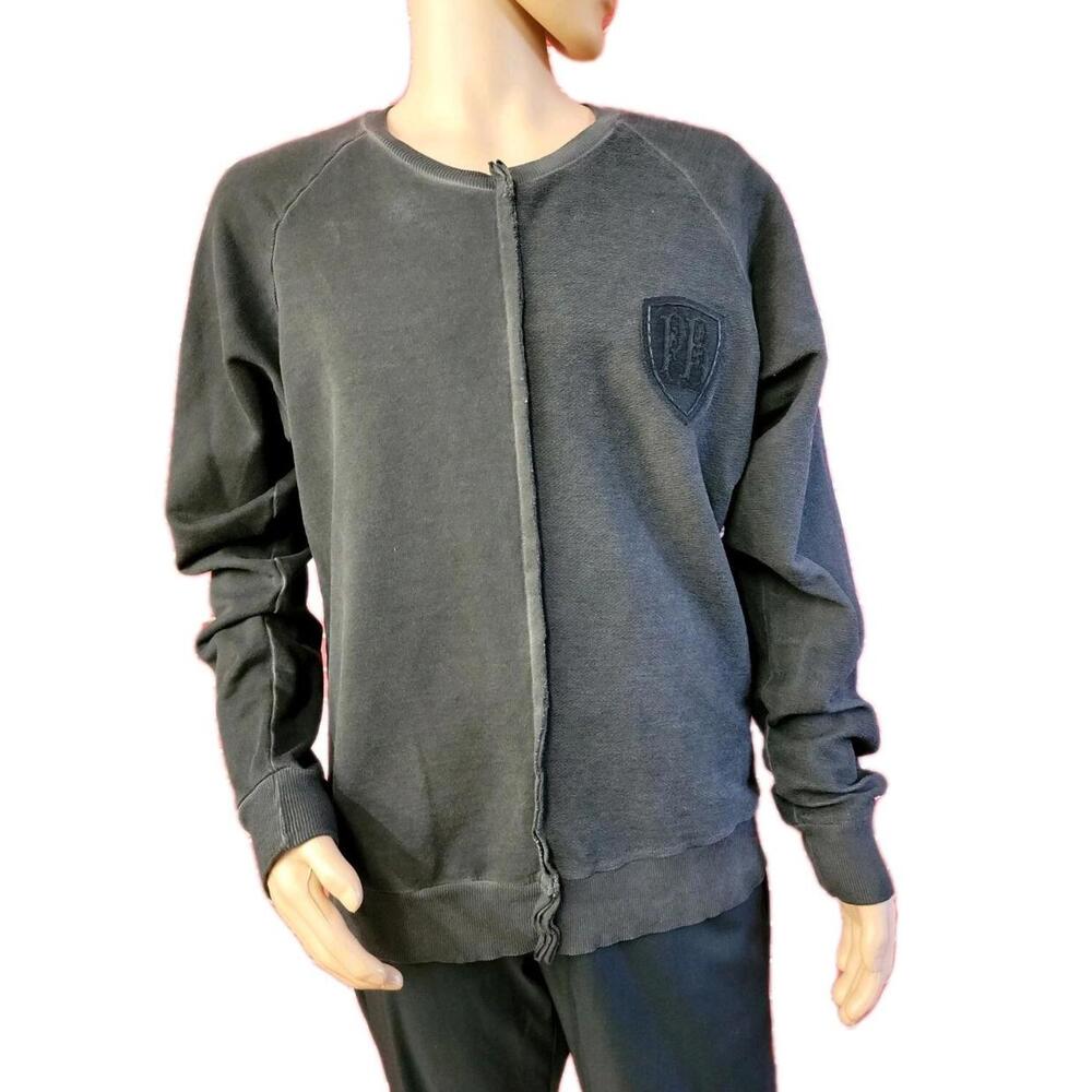 Pierre Balmain Men's Long sleeve Crewneck Washed gray Sweatshirt 50/42/L #C